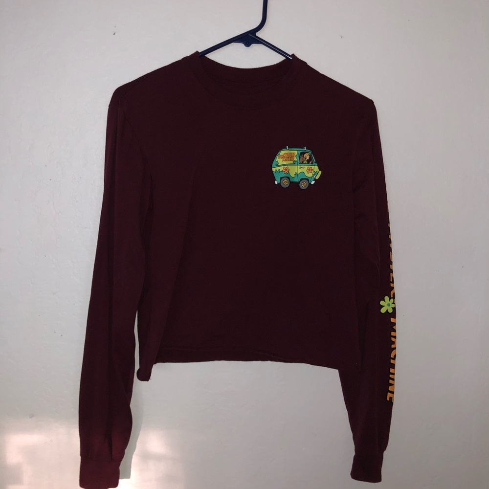 Women’s Scooby-doo long sleeve crop top